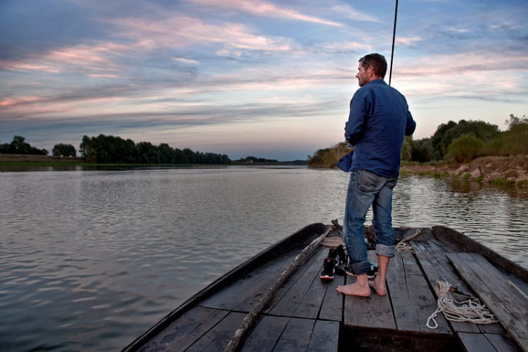 Balade en bateau sur la Loire avec Millière Raboton ©Laurent Alvarez