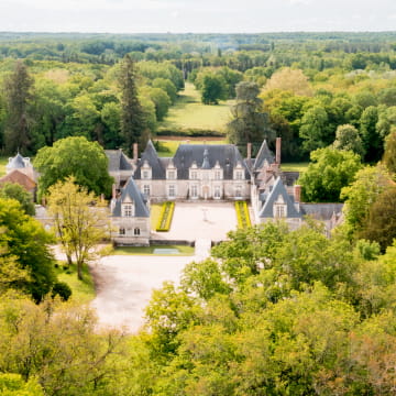 Château de Villesavin - Vue aérienne ©Loïc Lagarde