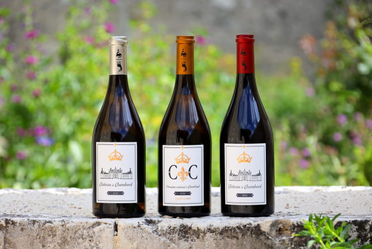 Trio de vins ©Domaine de Chambord